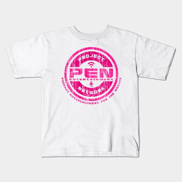 project Entertainment Network - Pink Kids T-Shirt by Project Entertainment Network